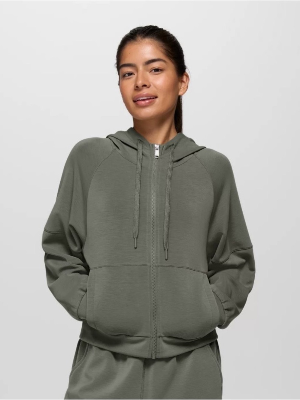 PRANA SHEA FULL ZIP THYME SMALL